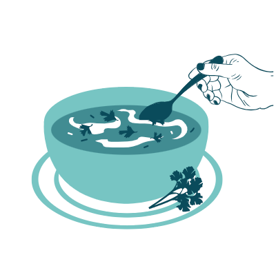 Kerst: Soep: Romige champignonsoep met een vleugje truffel en focaccia