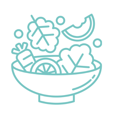 Tuesday 16/12: Bulgur tabbouleh with crunchy vegetables and scampi