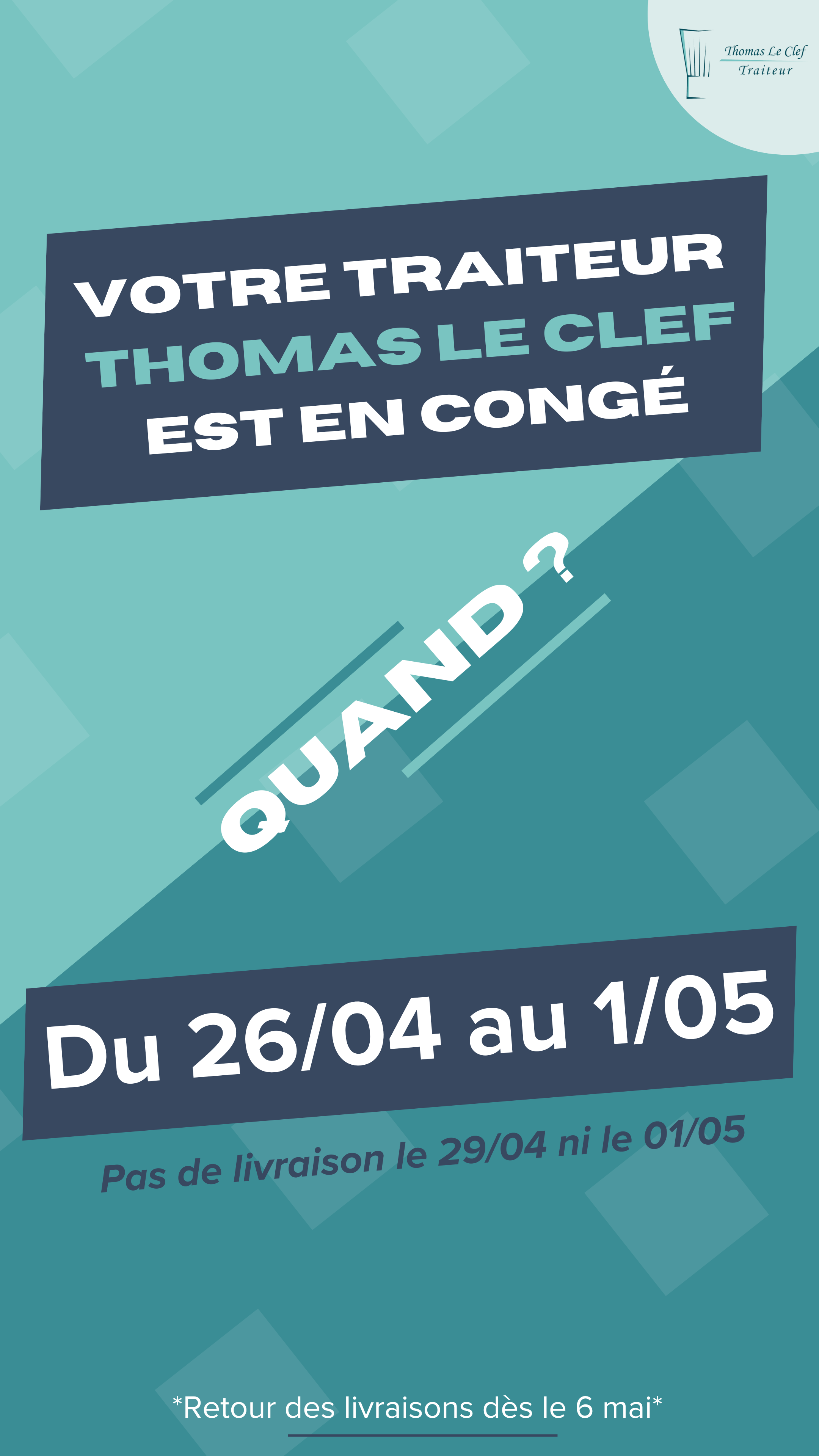 congé traiteur