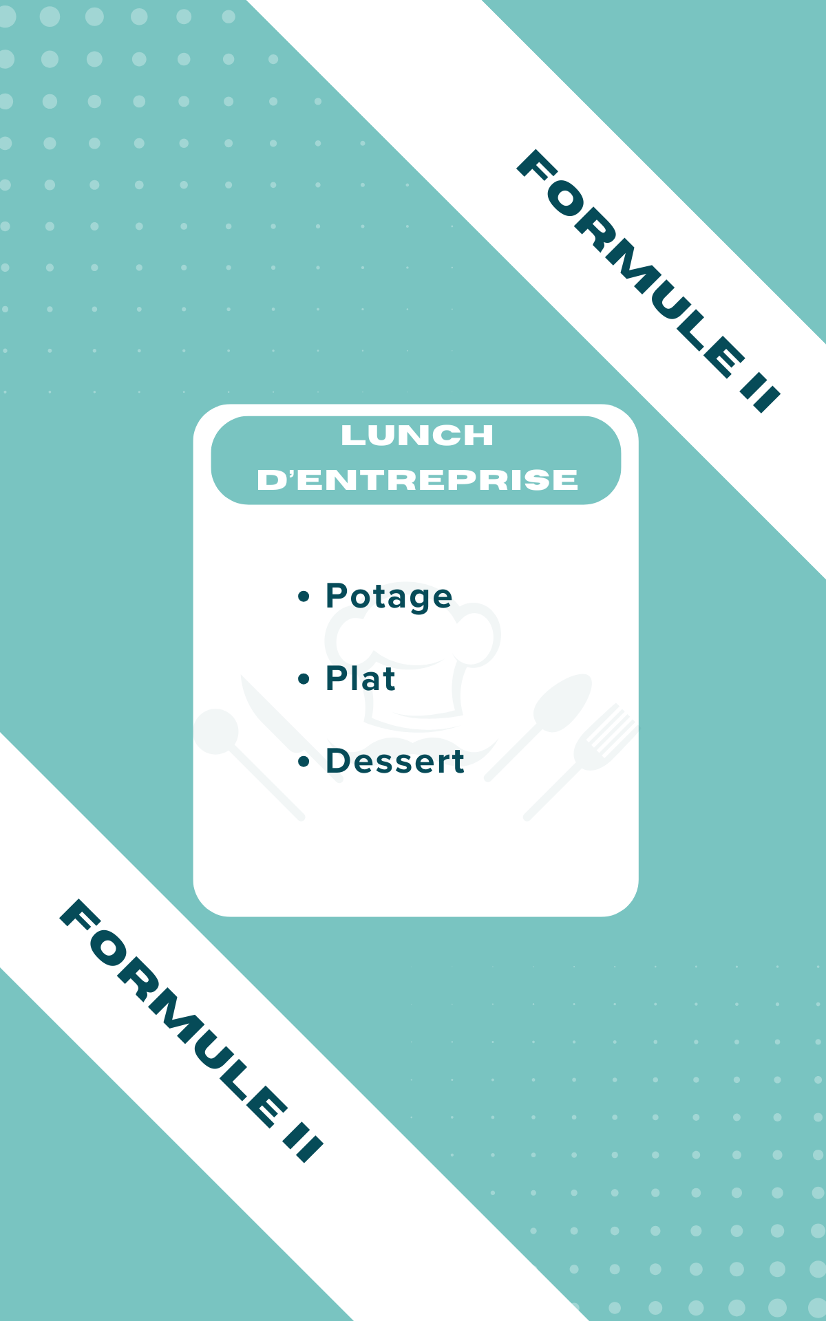 formule 2 lunch entreprise