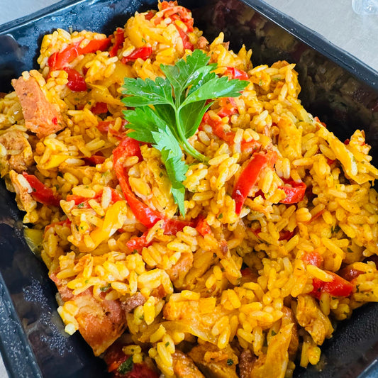 Tuesday 13/10: Spanish-style chicken and chorizo fried rice