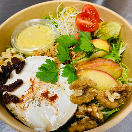 Donderdag 18/12: Krulandijviesalade met belegen geitenkaas, honing en walnoten