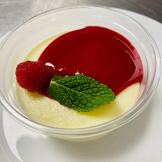 Thursday 10/15: Rice semolina with raspberry coulis